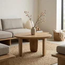 Maud Salontafel Naturel mangohout 65cm