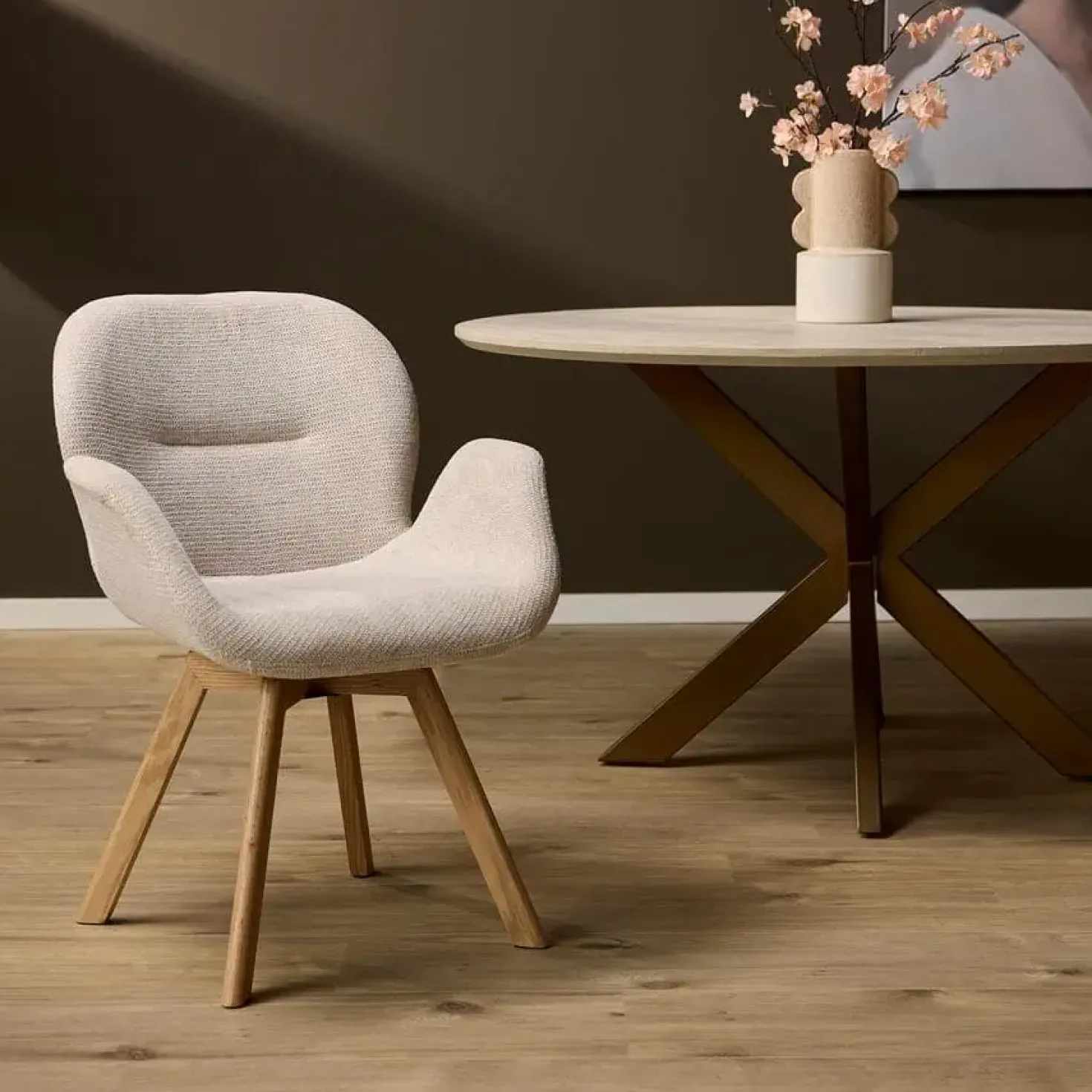 Maxim Eetkamerstoel Beige