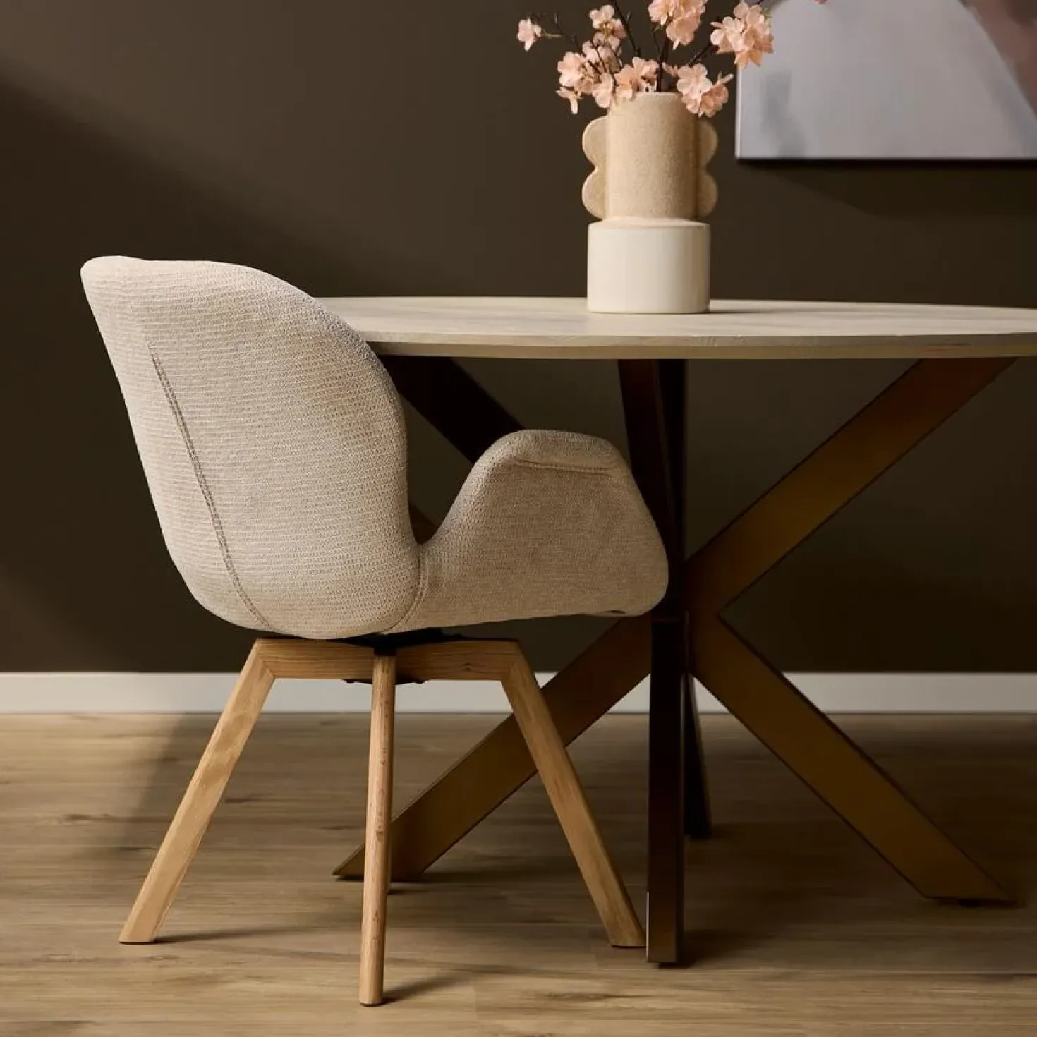 Maxim Eetkamerstoel Beige