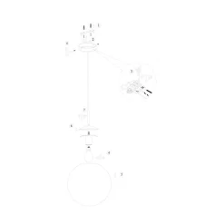 Maya 1-lichts Hanglamp 30cm Amber