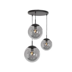 Maya 3-lichts Hanglamp Getrapt Smoke