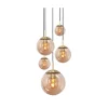 Maya 5-lichts Hanglamp Getrapt Amber