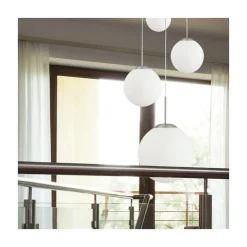 Maya 5-lichts Hanglamp Getrapt Opaal wit
