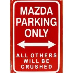 Mazda Parking only - metalen bord
