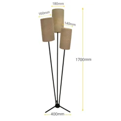 Mees 3-lichts Vloerlamp Zand
