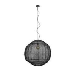 Meezan 1-lichts Hanglamp Zwart 70cm