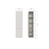 Meggy Smalle Wandkast grenen dust 55 cm