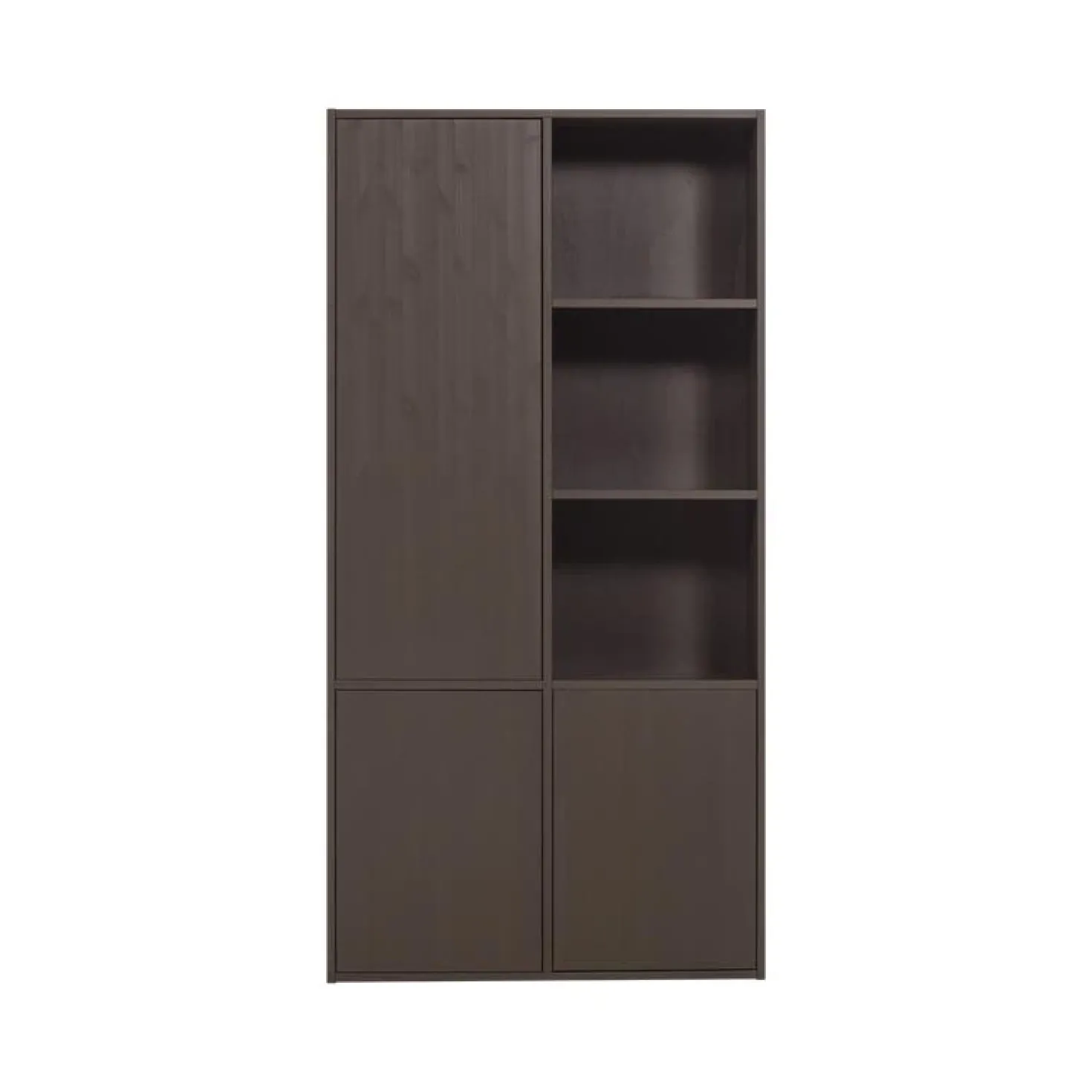 Meggy Wandkast Links Grenen Middenbruin 108cm