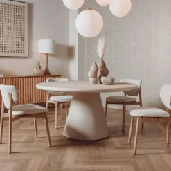 Mello Eettafel rond beige 150 cm