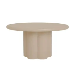 Melzo Eettafel rond beige 130cm