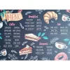 Menu - metalen bord
