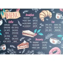 Menu - metalen bord