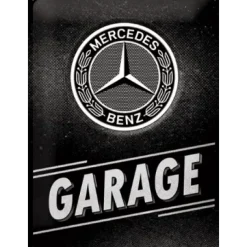 Mercedes Garage - metalen bord