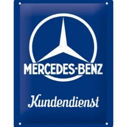 Mercedes Kundendienst - metalen bord
