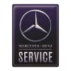 Mercedes Service blauw - metalen bord