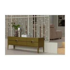Merge TV Meubel Eucalyptushout Honinggeel 160cm