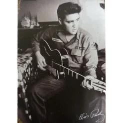 metalen bord Elvis Gitaar
