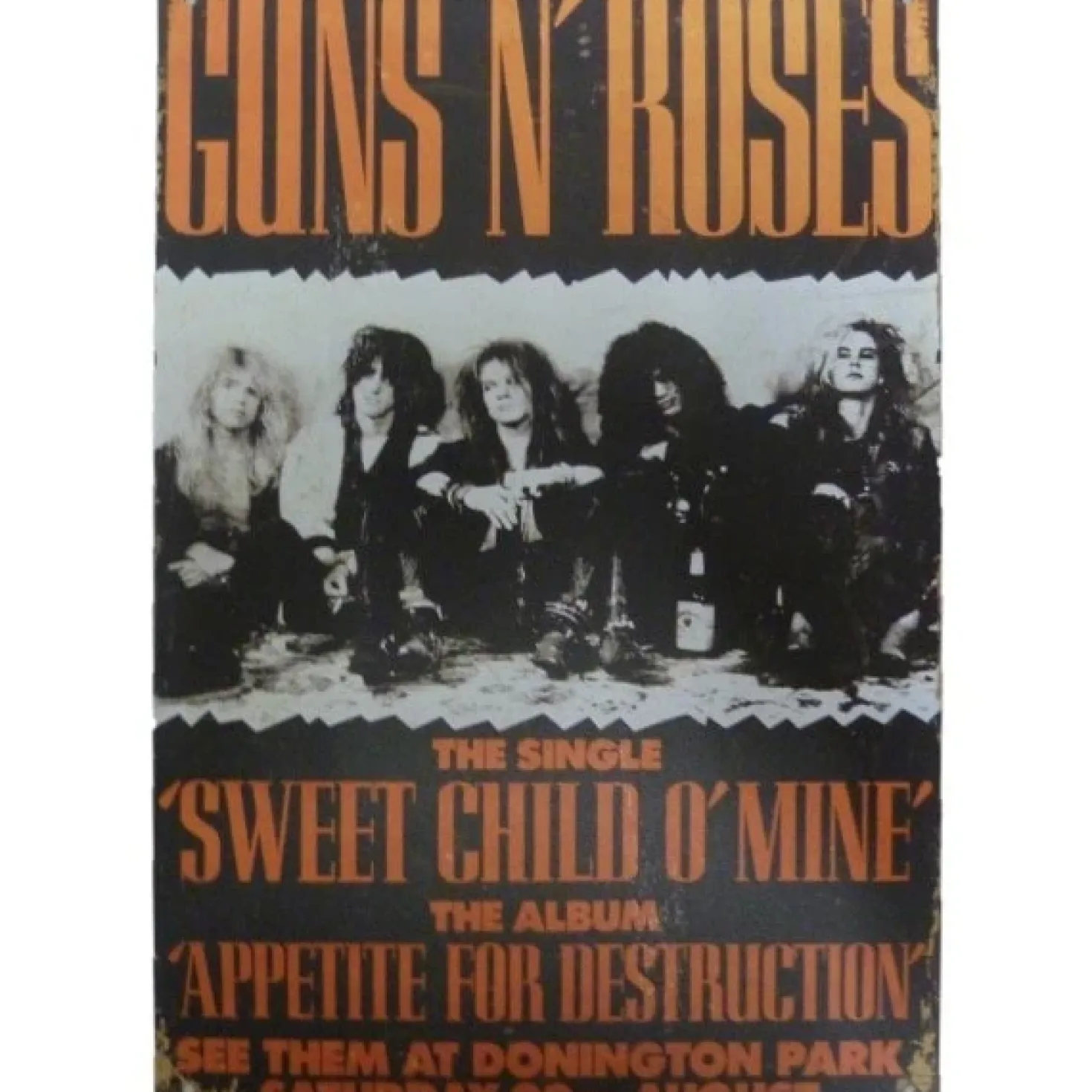 metalen bord Guns and Roses