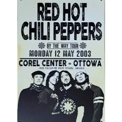 metalen bord Red Hot Chili Peppers