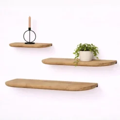 Mette Wandplank zwevend Naturel 120cm