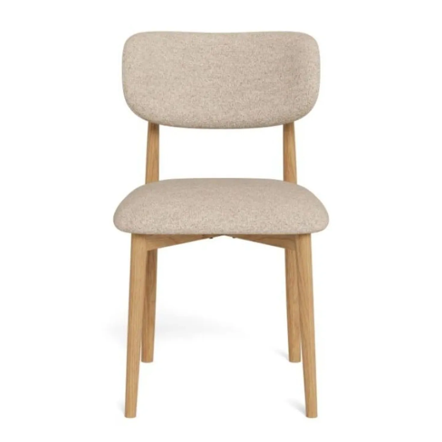 Michael Eetkamerstoel eikenhout Beige