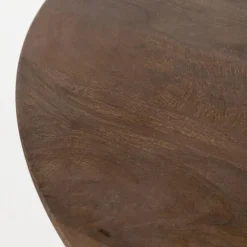 Mike Salontafel rond Walnoot Medium 70cm