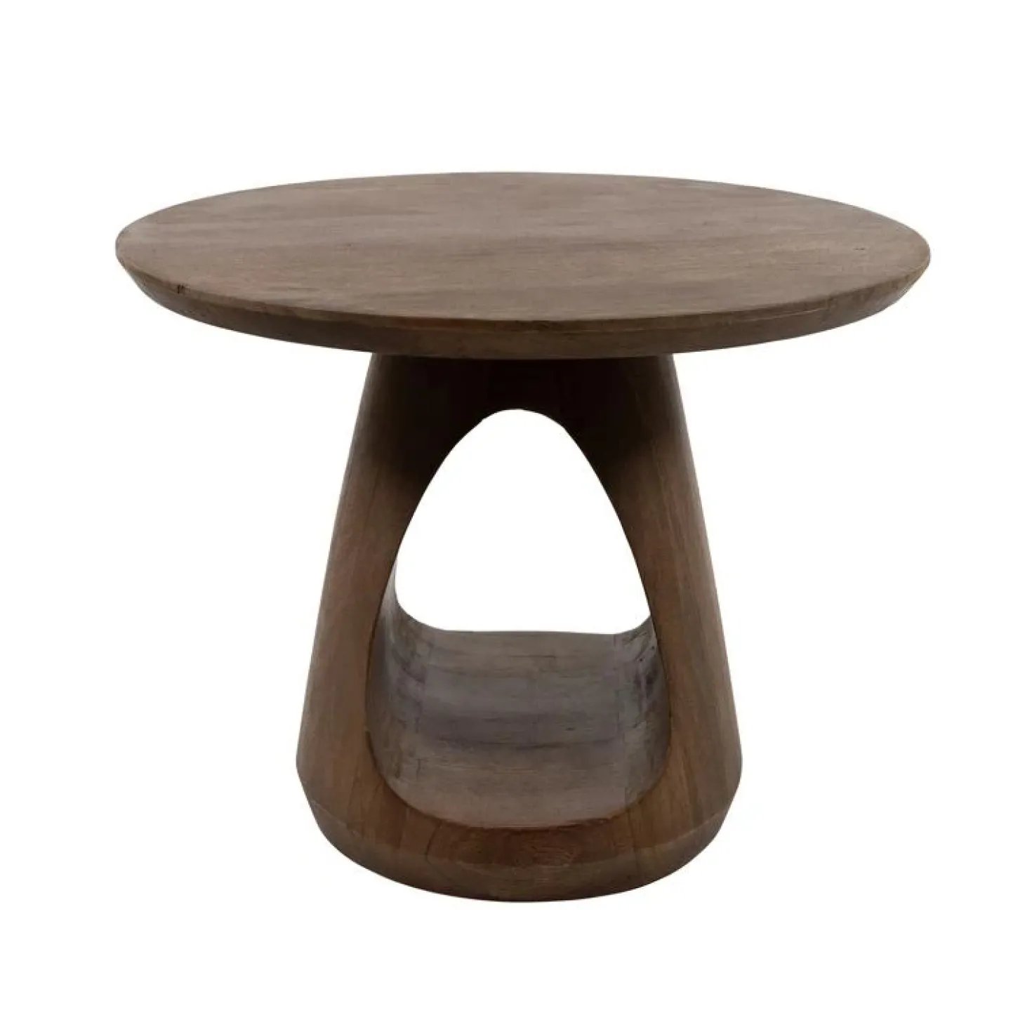 Mike Salontafel rond Walnoot Small 60cm