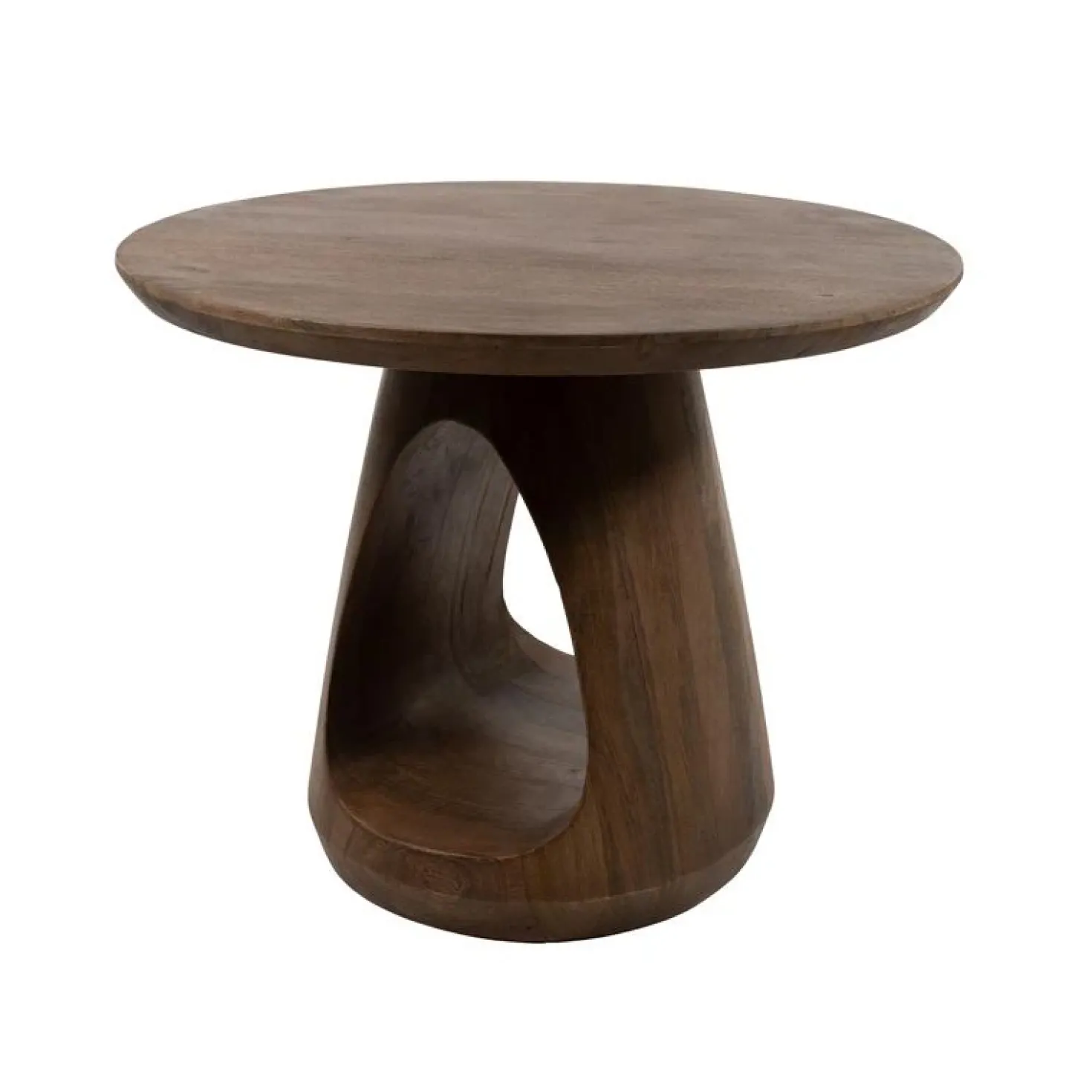 Mike Salontafel rond Walnoot Small 60cm