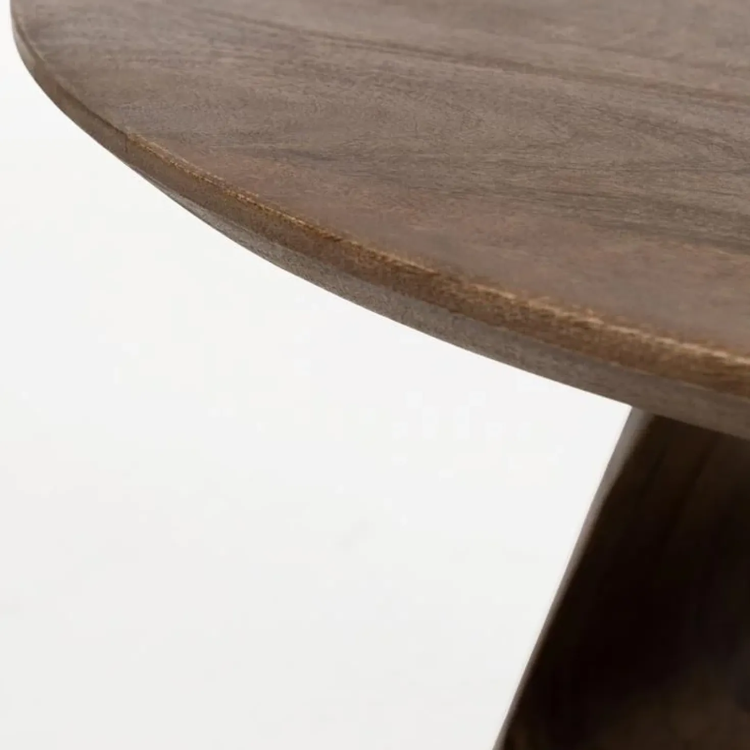 Mike Salontafel rond Walnoot Small 60cm