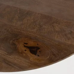 Mike Salontafel rond Walnoot Large 90cm