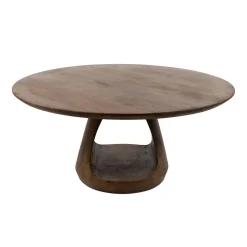 Mike Salontafel rond Walnoot Large 90cm