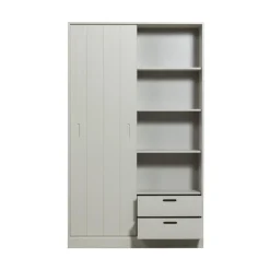 Mila Schuifdeurkast Dennenhout Dust 120cm
