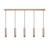Miller 5-lichts hanglamp zand