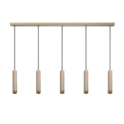 Miller 5-lichts hanglamp zand