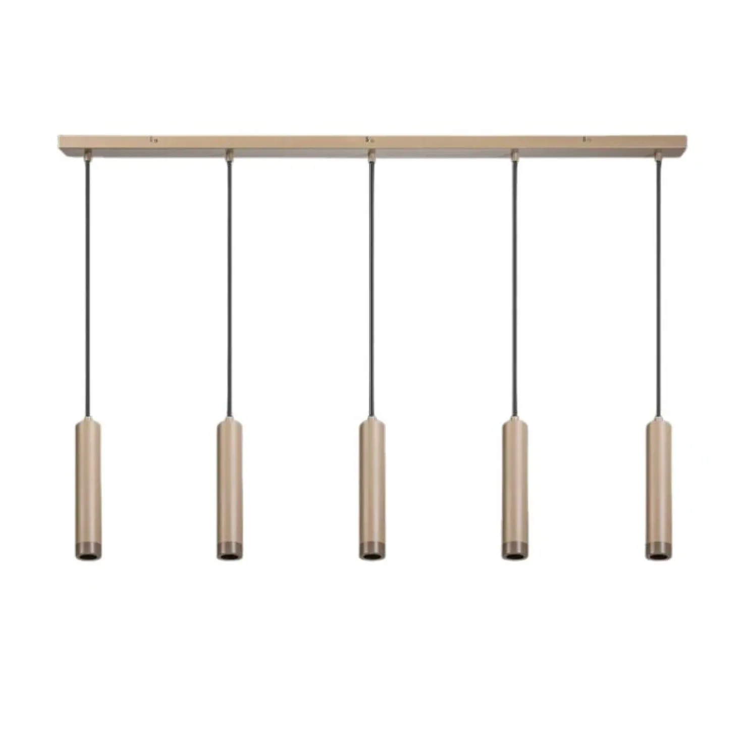 Miller 5-lichts hanglamp zand