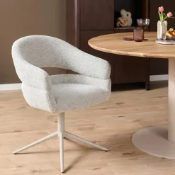 Millie Eetkamerstoel Beige met zandpoot