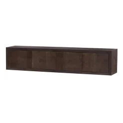 Mincio zwevend Tv meubel bruin eikenfineer 220cm