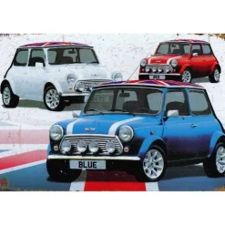 Mini Cooper - metalen bord