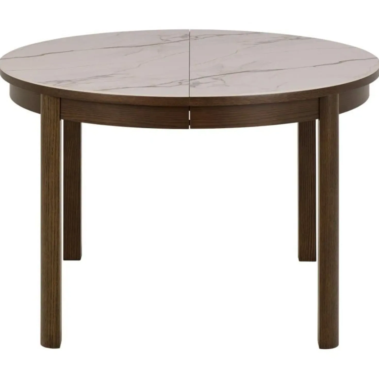 Mirano Uitschuifbare Eettafel Rond Keramiek 120cm
