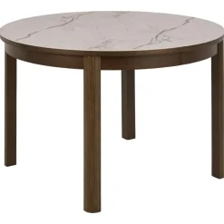 Mirano Uitschuifbare Eettafel Rond Keramiek 120cm