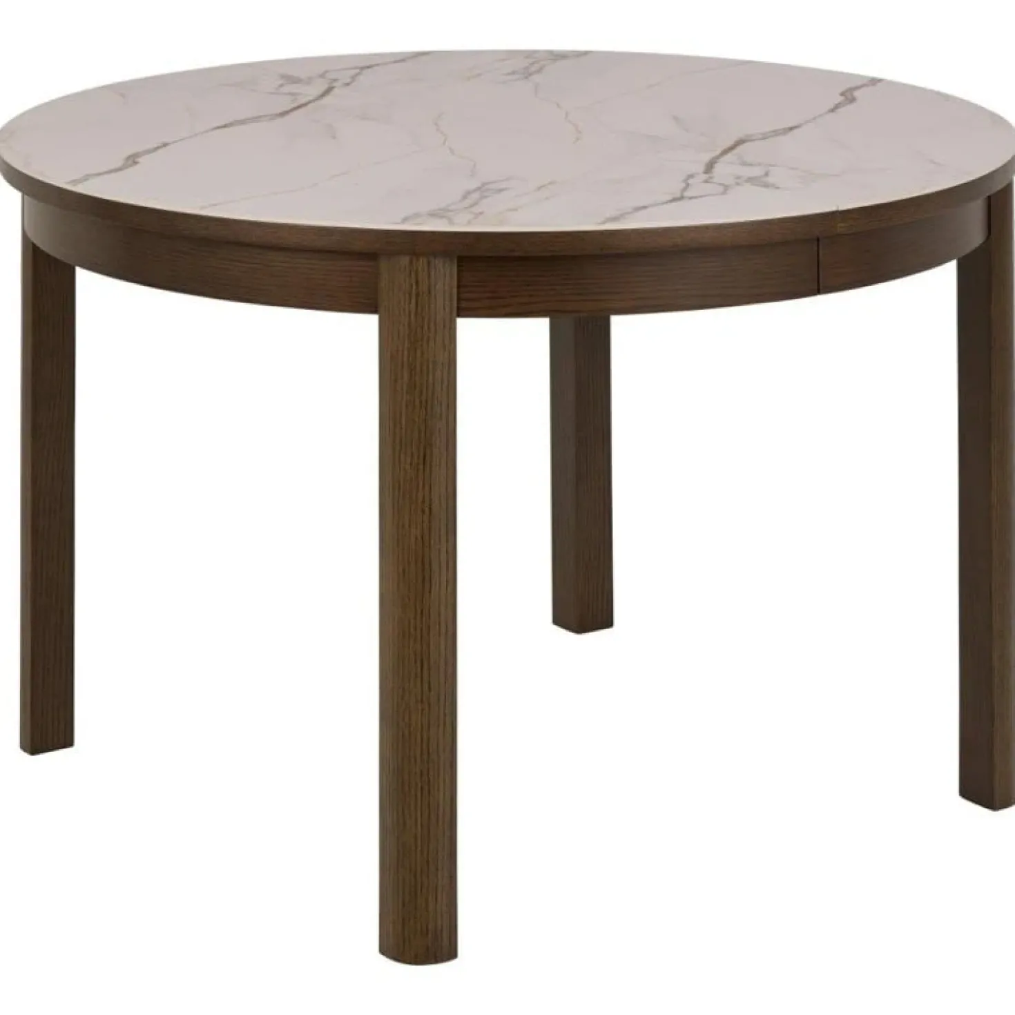 Mirano Uitschuifbare Eettafel Rond Keramiek 120cm