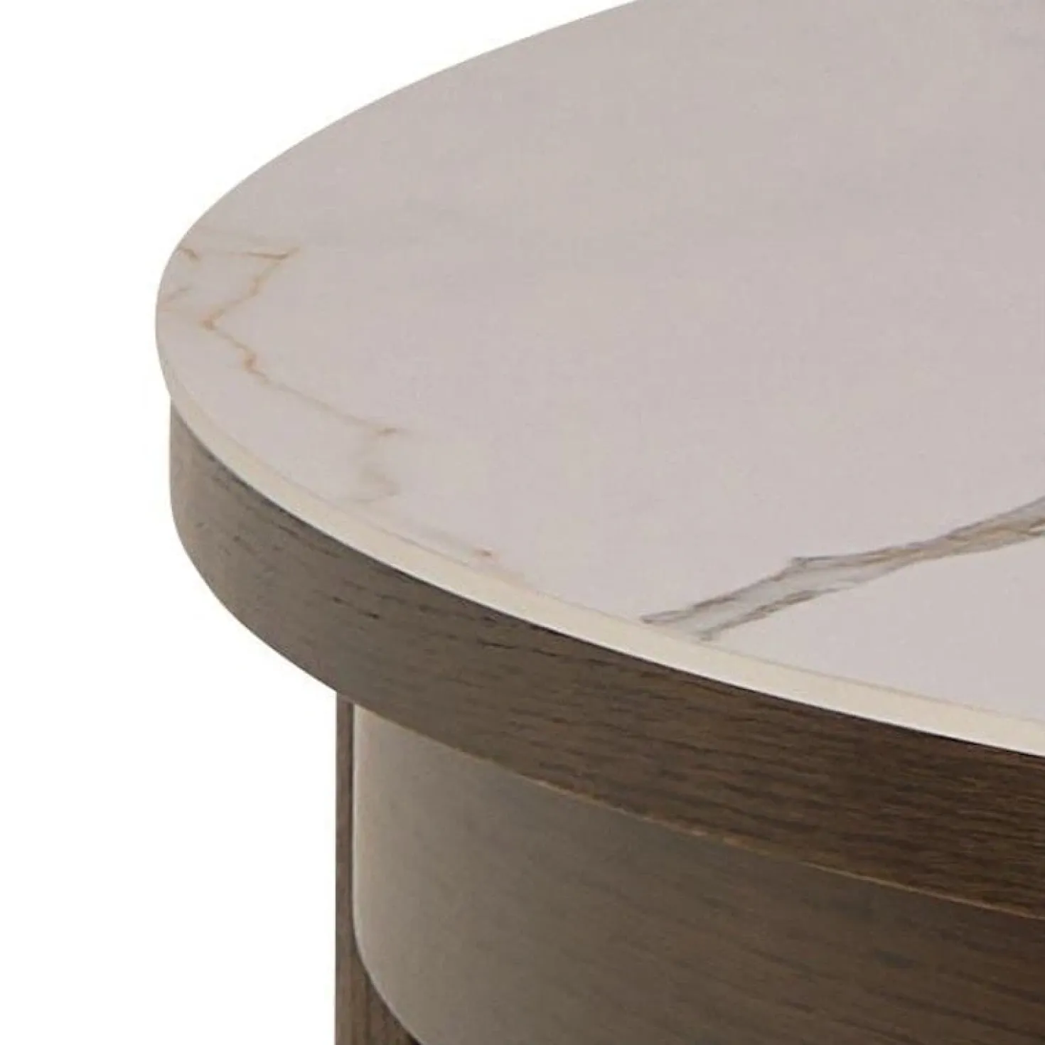 Mirano Uitschuifbare Eettafel Rond Keramiek 120cm