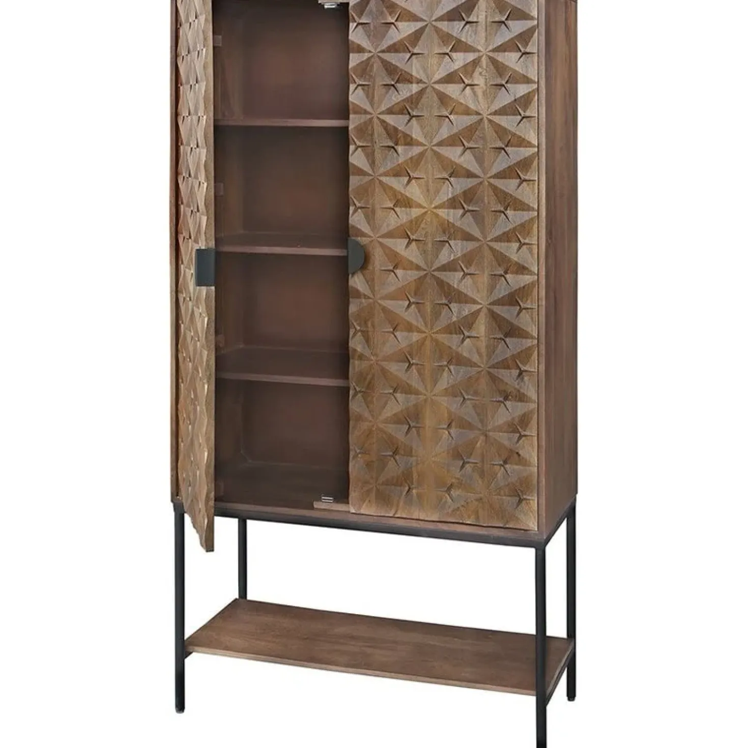 Mitchell Wandkast met onderplank Walnoot 100cm