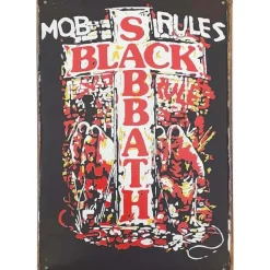 Mob Rules - metalen bord