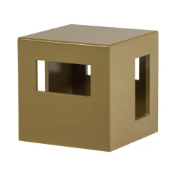 Modern Bijzettafel Honinggeel 40cm