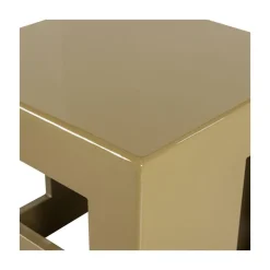Modern Bijzettafel Honinggeel 40cm