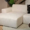 Modulaire Bank Wave Chaise longue links Modesto wit