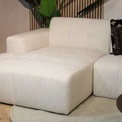 Modulaire Bank Wave Chaise longue links Modesto wit