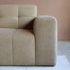 Modulaire Bank Wave Chaise longue links Taupe