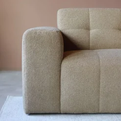 Modulaire Bank Wave Chaise longue rechts Taupe